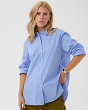 Load image into Gallery viewer, Culture Ebony Shirt - Blue Stripe