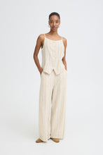 Load image into Gallery viewer, ICHI Linno Top - Brown Stripe