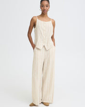 Load image into Gallery viewer, ICHI Linno Trouser - Brown Stripe
