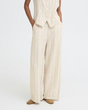 Load image into Gallery viewer, ICHI Linno Trouser - Brown Stripe