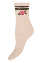 Load image into Gallery viewer, ICHI Melle Crew  Sock - Nature
