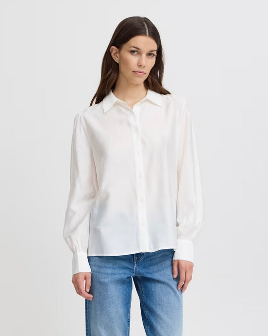 ICHI Karlani Shirt - Cloud Dancer