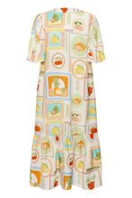 Load image into Gallery viewer, Culture Orange Fruits Dress