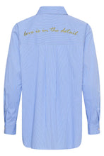 Load image into Gallery viewer, Culture Ebony Shirt - Blue Stripe