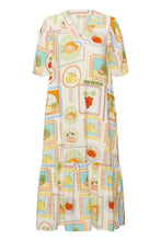 Load image into Gallery viewer, Culture Orange Fruits Dress