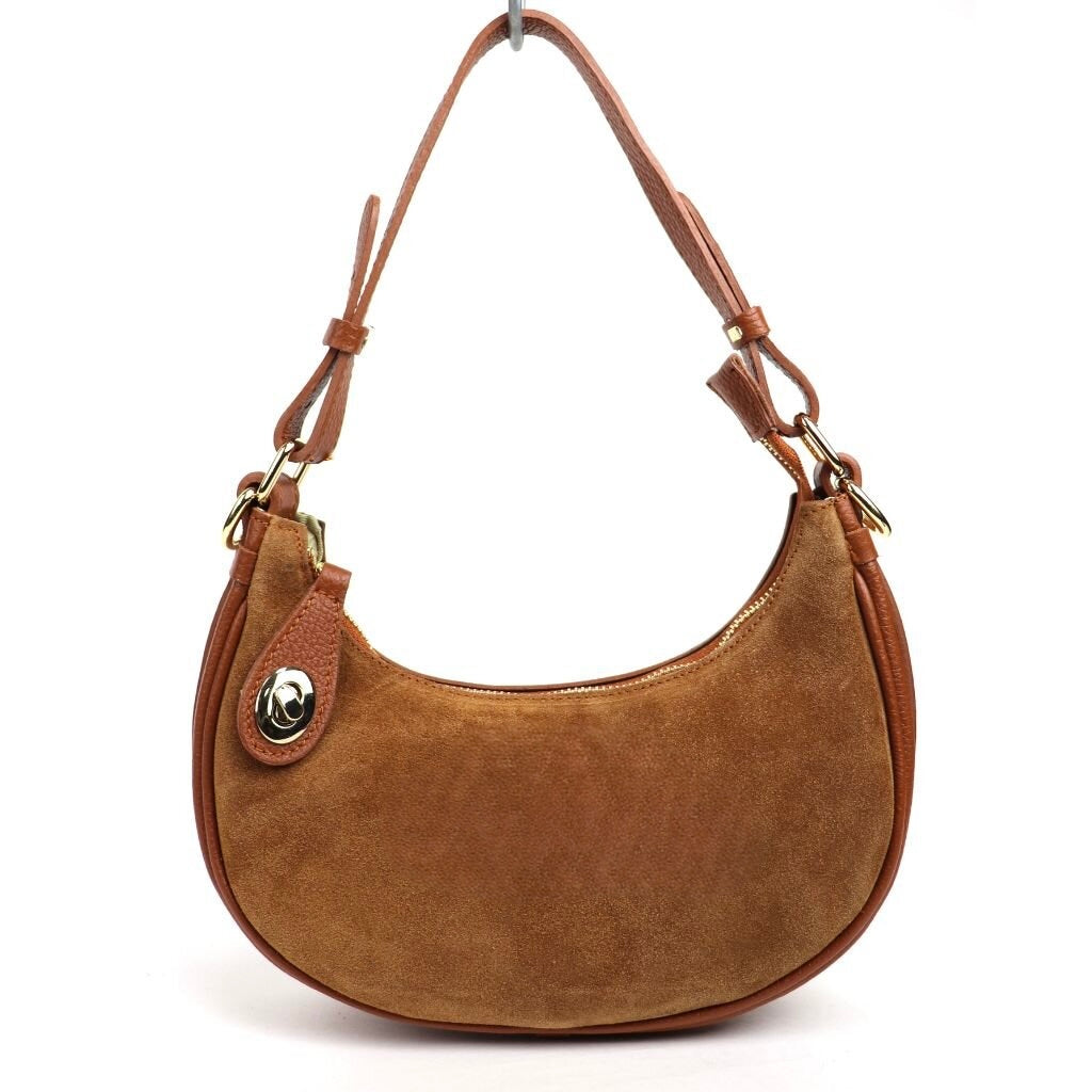 Small Shoulder/Crossbody Bag - Dark Tan