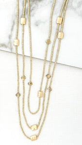 Envy Triple Layer Necklace - Gold