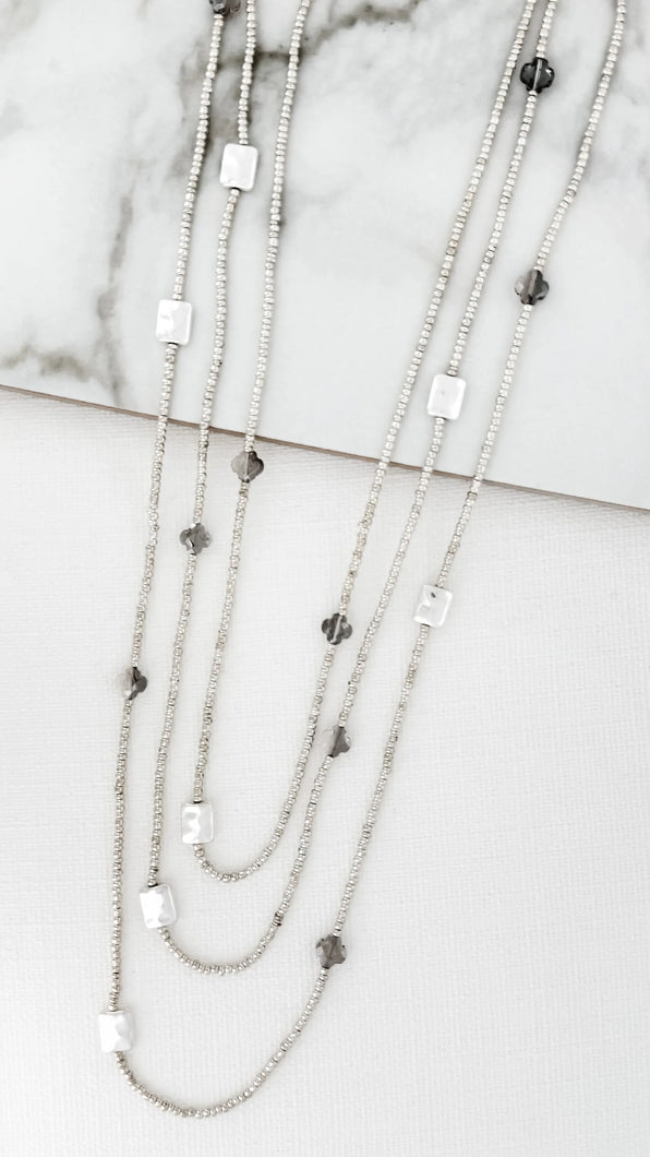 Envy Triple Layer Necklace - SILVER