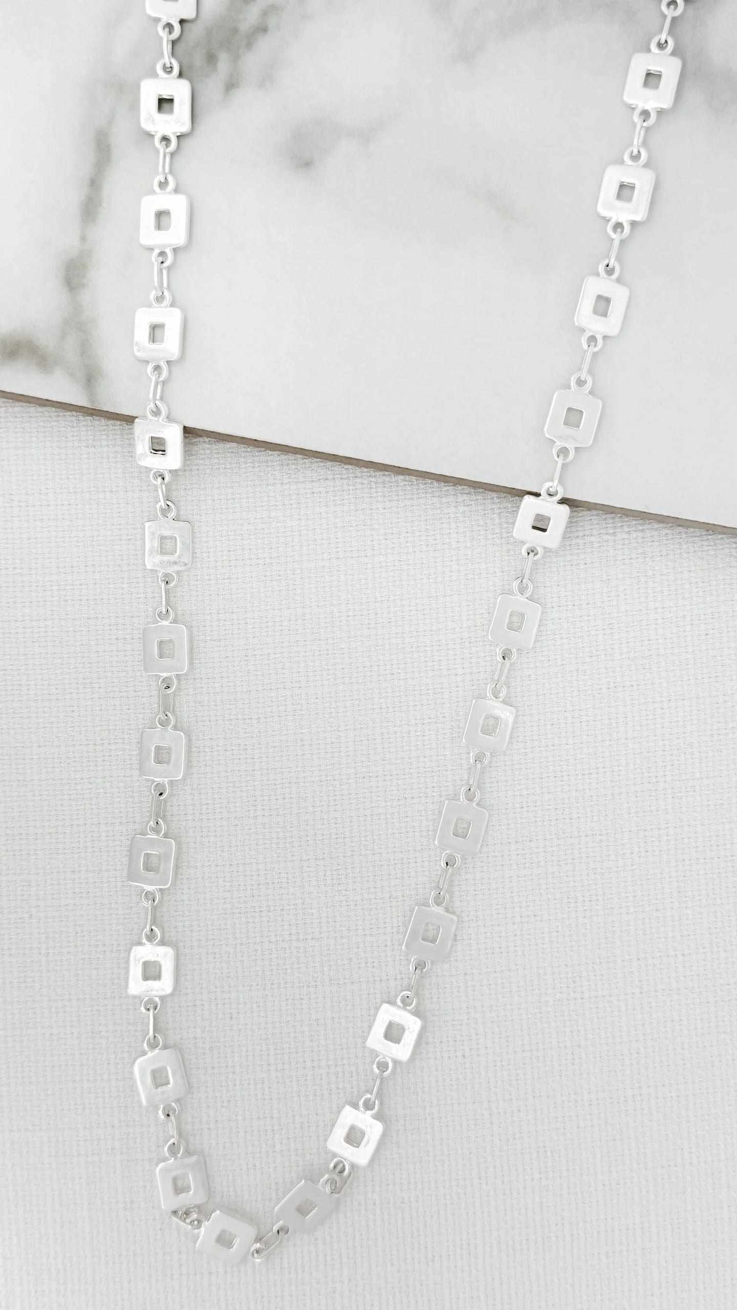 Envy Long Trinny Necklace  - Silver