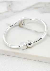 Envy Hinged Bangle - Silver