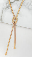 Load image into Gallery viewer, Envy Snake Chain Knot Necklace - Gold