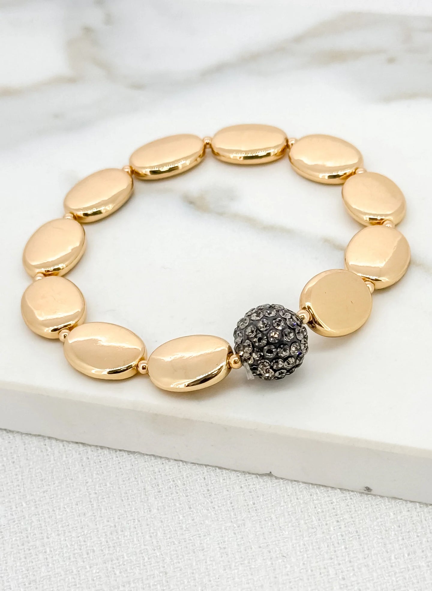 Envy Crystal Ball Bracelet  - Gold