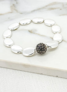 Envy Crystal Ball Bracelet  - Silver