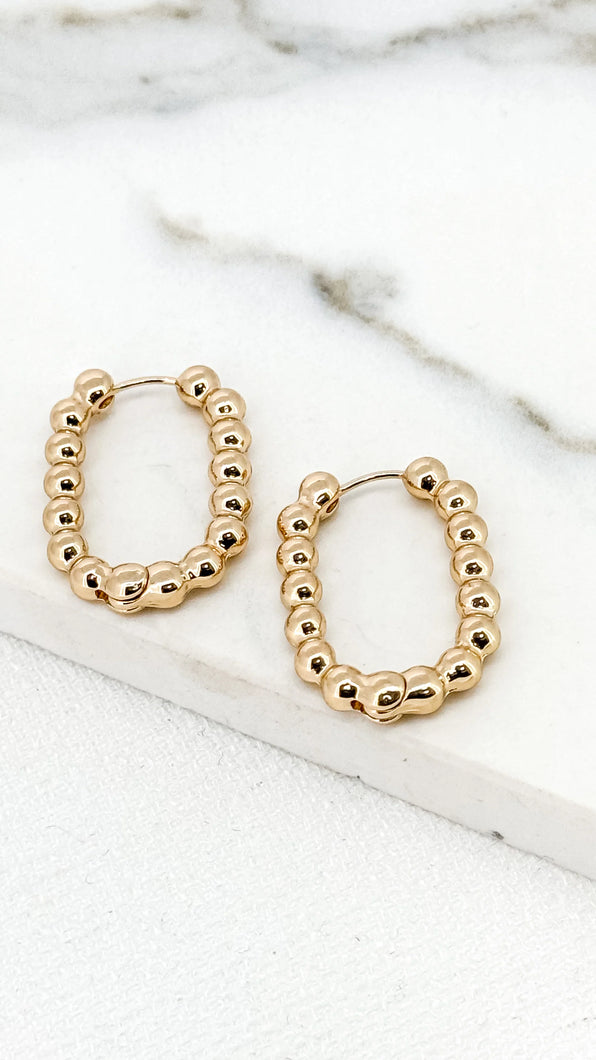 Envy Ball Hoop Earring - Gold