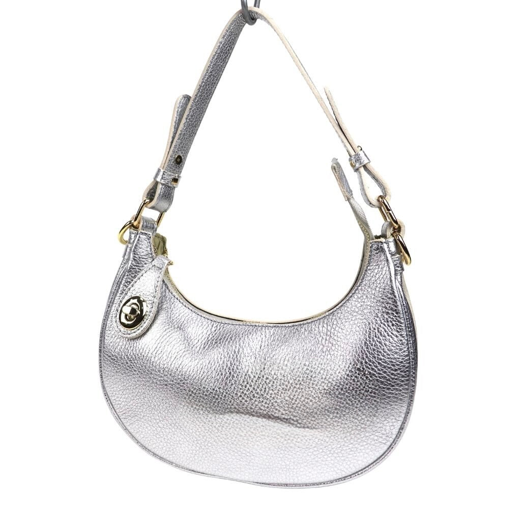 Small Shoulder/Crossbody Bag - Silver