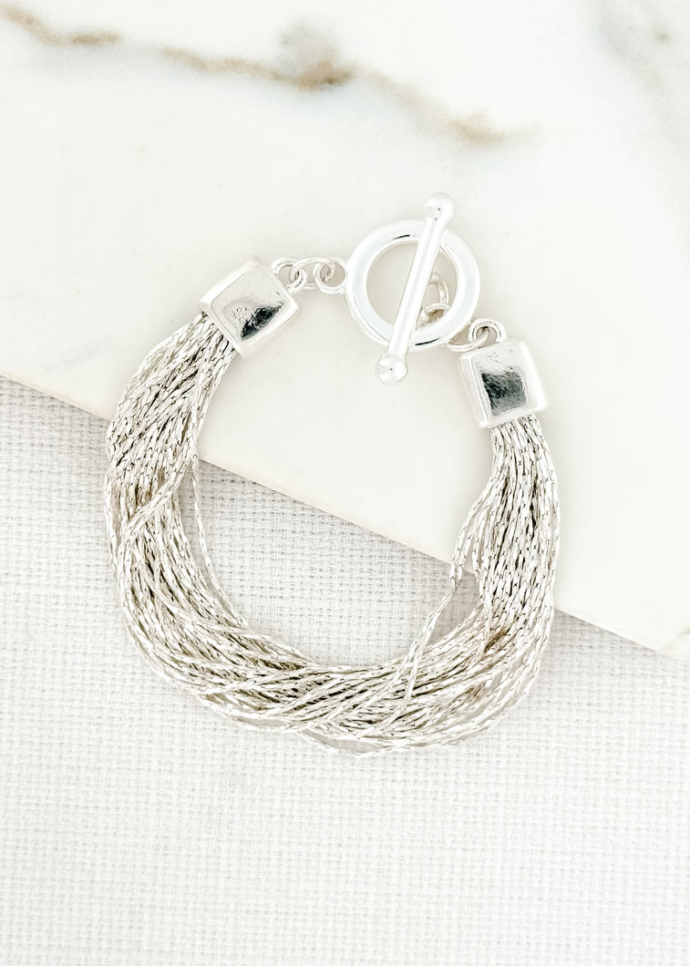 Envy Multi Strand Bracelet - Silver