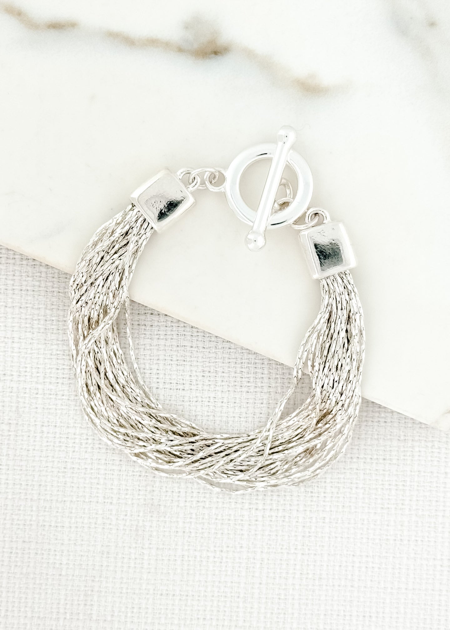 Envy Multi Strand Bracelet - Silver