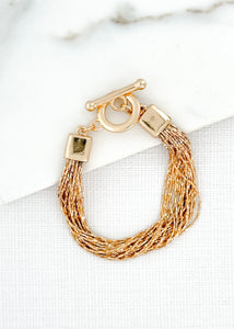 Envy Multi Strand Bracelet - Gold