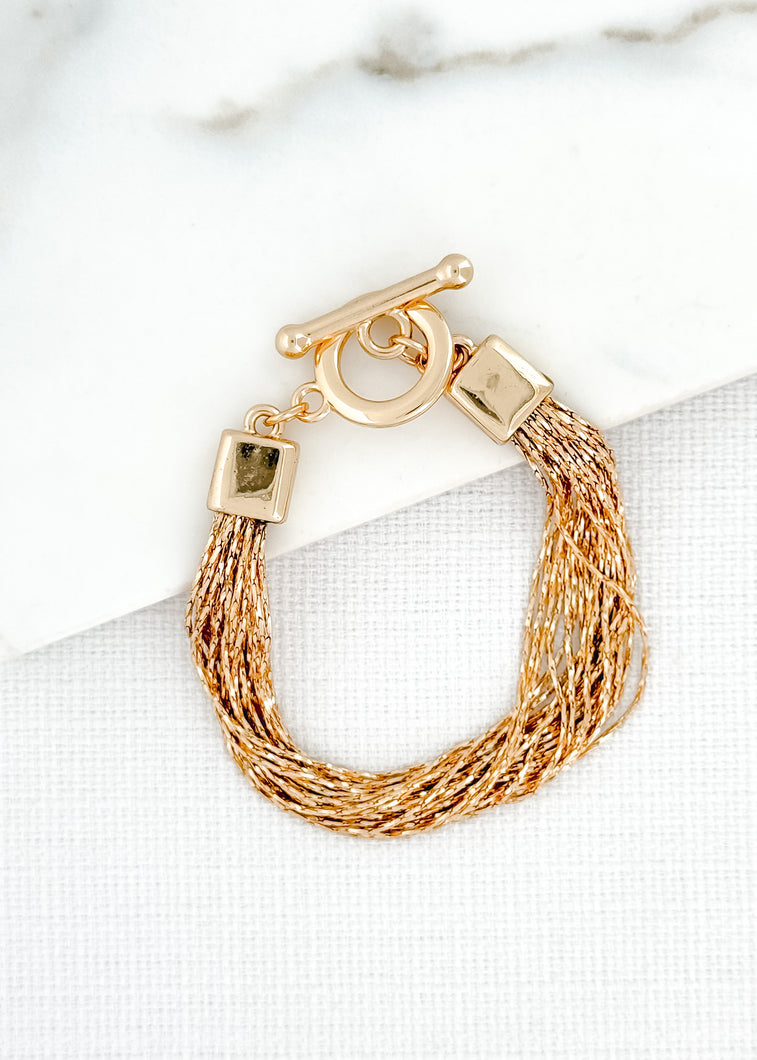 Envy Multi Strand Bracelet - Gold