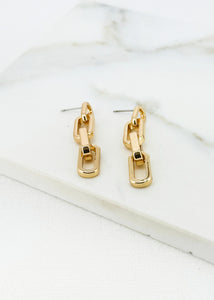 Envy Link Drop Earring - Gold