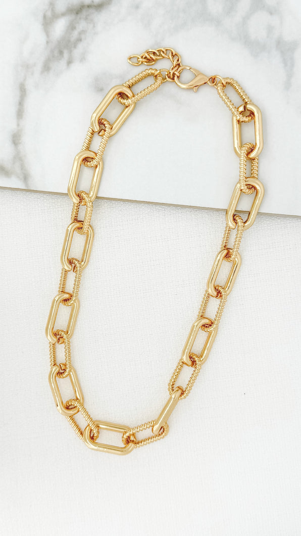 Envy Chunky Link Necklace - Gold