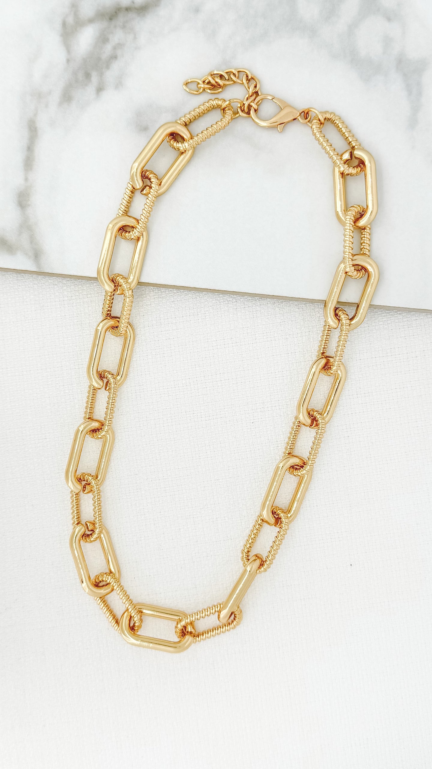 Envy Chunky Link Necklace - Gold