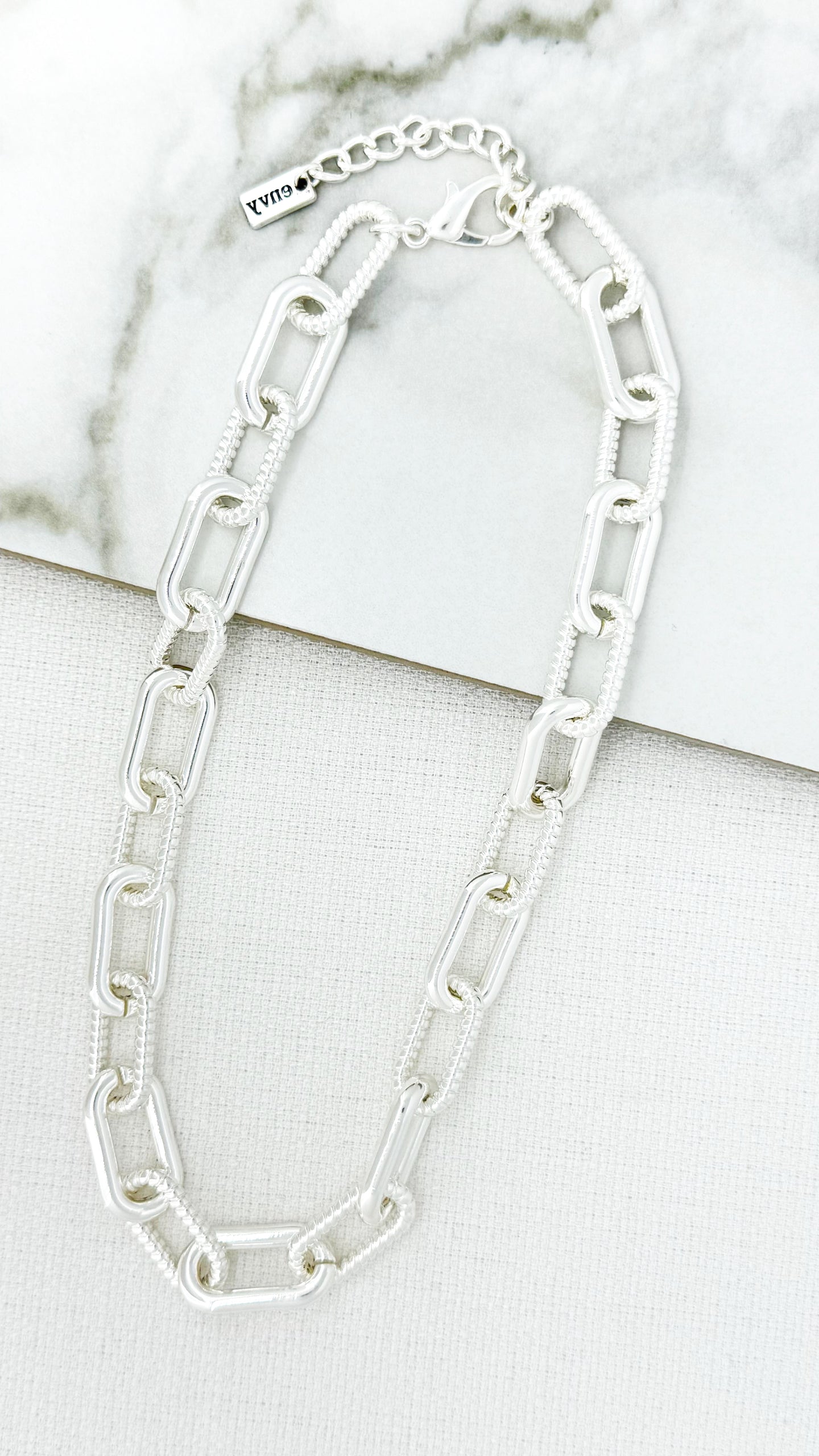 Envy Chunky Link Necklace - Silver