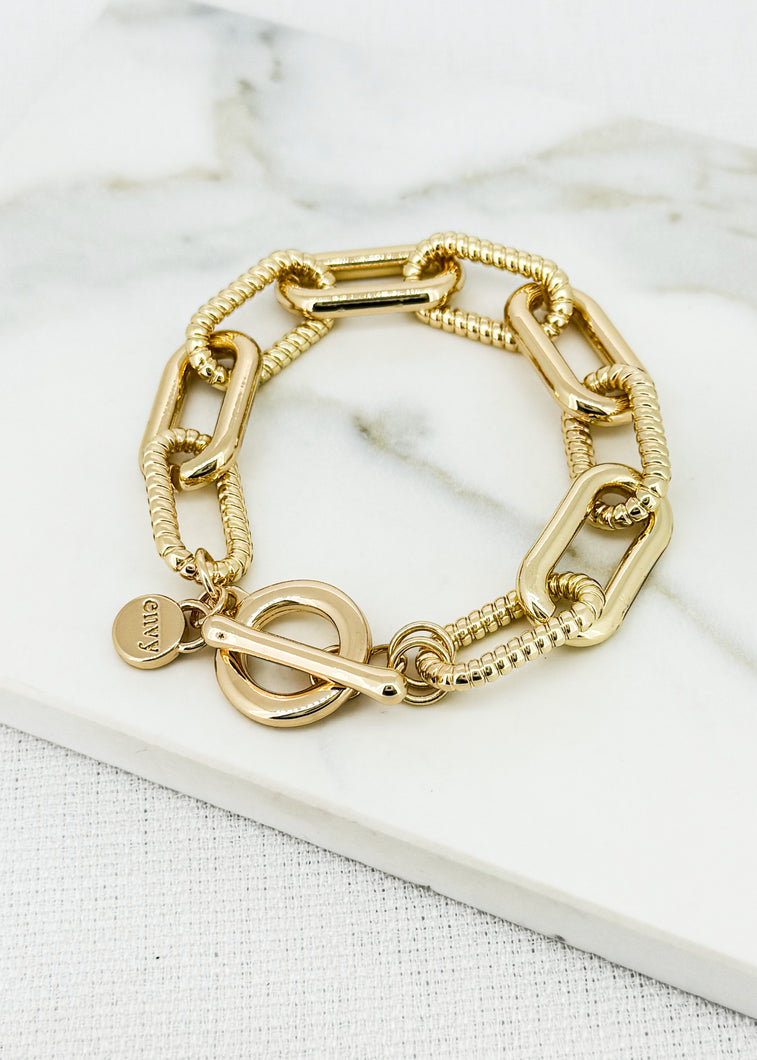 Envy Chunky Link Bracelet - Gold
