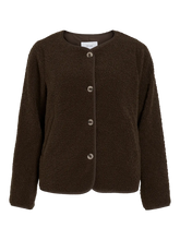 Load image into Gallery viewer, Vila Ada Teddy Jacket - Coffee Bean