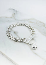 Load image into Gallery viewer, Envy Double Layered Chain Bracelet - Silver