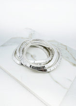 Load image into Gallery viewer, Envy Layered Snake Bracelet - Silver
