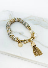 Load image into Gallery viewer, Envy Elasticated Shell Bracelet - Gold
