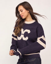 Load image into Gallery viewer, Co Coutour CC Coco Logo Knit Jumper - Navy/Cream