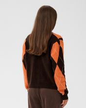 Load image into Gallery viewer, Culture Argyle Cardigan - Brown/Orange