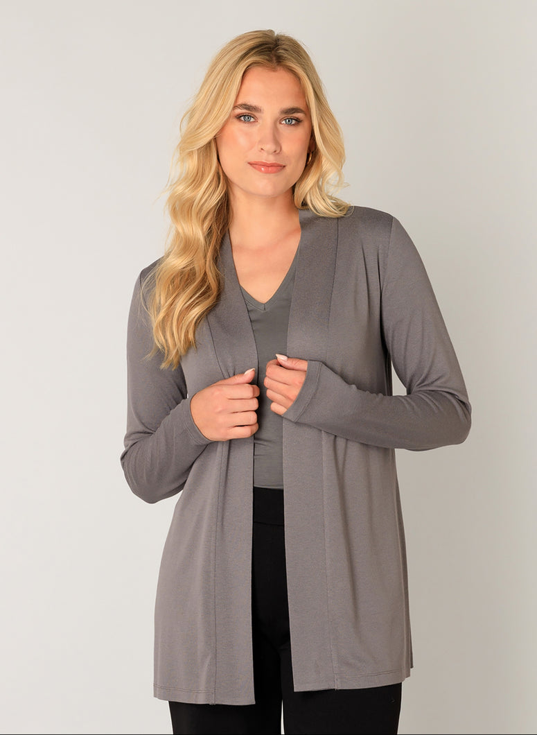 Base Level Yayla Cardigan - Grey