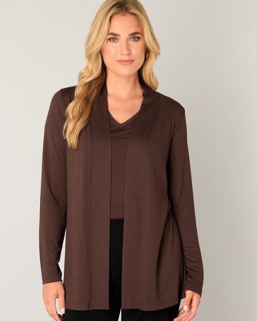 Base Level Yayla Cardigan - Brown