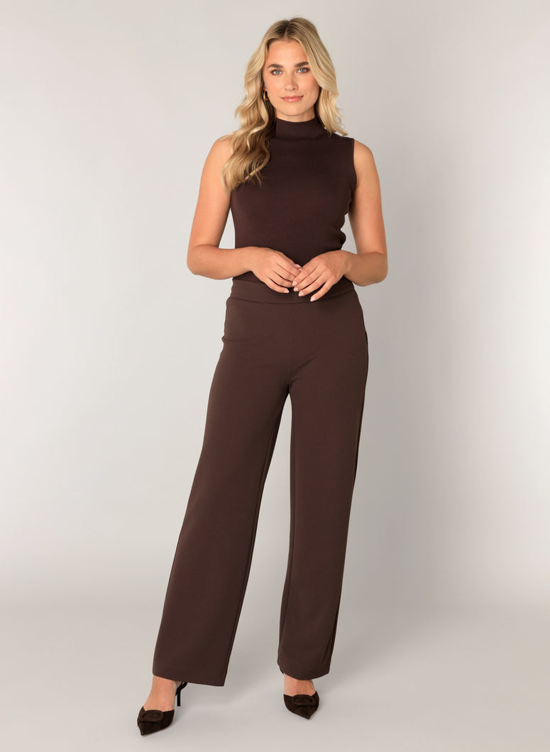 Base Level - Yarah Trouser - Brown