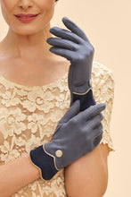 Load image into Gallery viewer, Powder Pandora Faux Suede Gloves - Navy