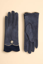 Load image into Gallery viewer, Powder Pandora Faux Suede Gloves - Navy