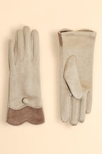 Load image into Gallery viewer, Powder Pandora Faux Suede Gloves - Cream