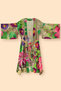 Load image into Gallery viewer, Powder Oversized Botanicals Kimono Gown