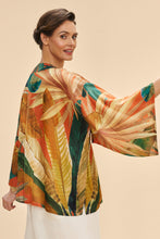 Load image into Gallery viewer, Powder Painted Palms Kimono Jacket