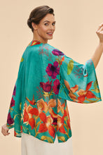 Load image into Gallery viewer, Powder Humingbird at Dusk Kimono Jacket