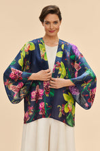 Load image into Gallery viewer, Powder Exotic Evening Kimono Jacket - Ink