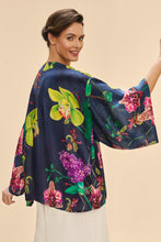 Load image into Gallery viewer, Powder Exotic Evening Kimono Jacket - Ink