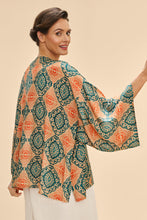 Load image into Gallery viewer, Powder Cream Batik Kimono Jacket