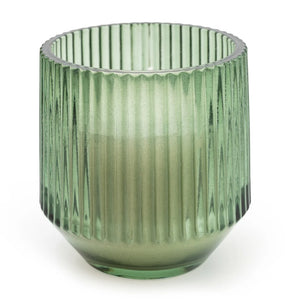 Candlelight Green Ribbed Scented Candle - Sicilian Basil & Wild Lemon - 2 Sizes