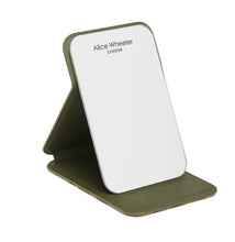 Load image into Gallery viewer, Alice Wheeler Mini Folding Mirror -Olive
