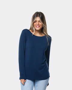 Be Fun Paris Rachel Top - Navy