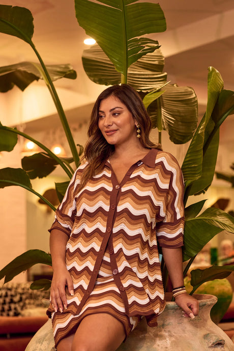Haven Amalfi Knit Shirt - Cappucino